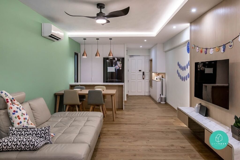 ovon design - living room interior design singapore