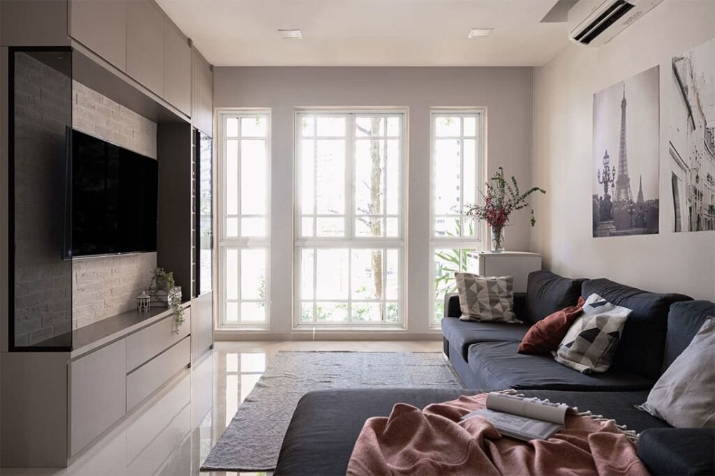 A space for gathering with a contemporary feel - interior design Ovon D