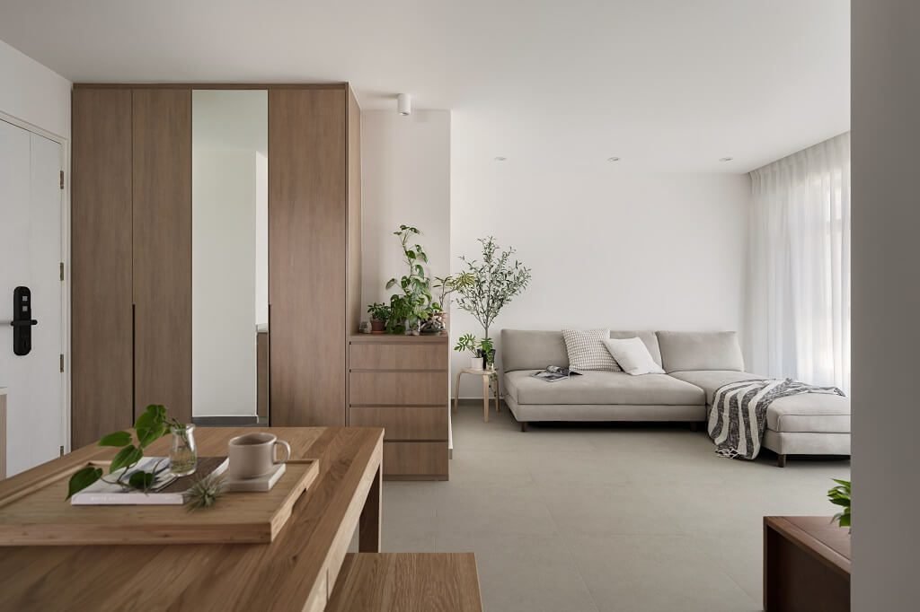 living room biophilic design for home decor