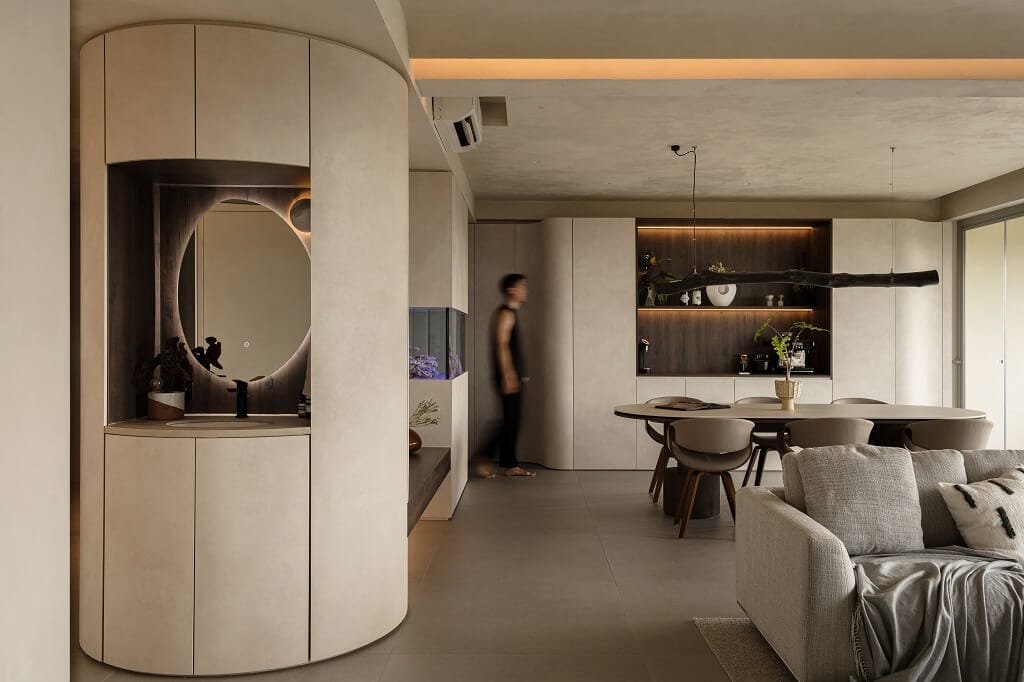 Layout planning by condo interior designer for functional and stylish spaces