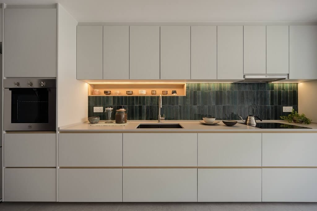 Home interior design Singapore stylish condo living room with modern furniture
